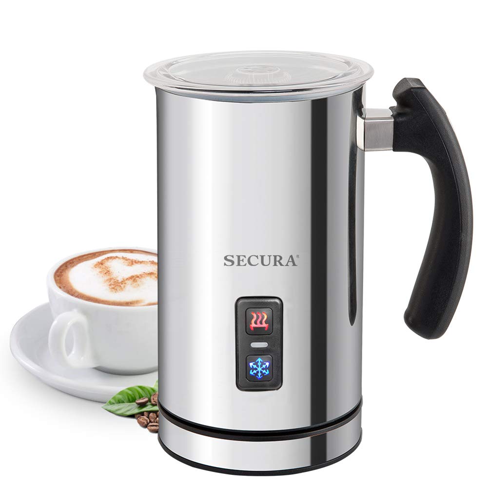 Secura Electric Milk Frother, Automatic Milk Steamer Warm or Cold