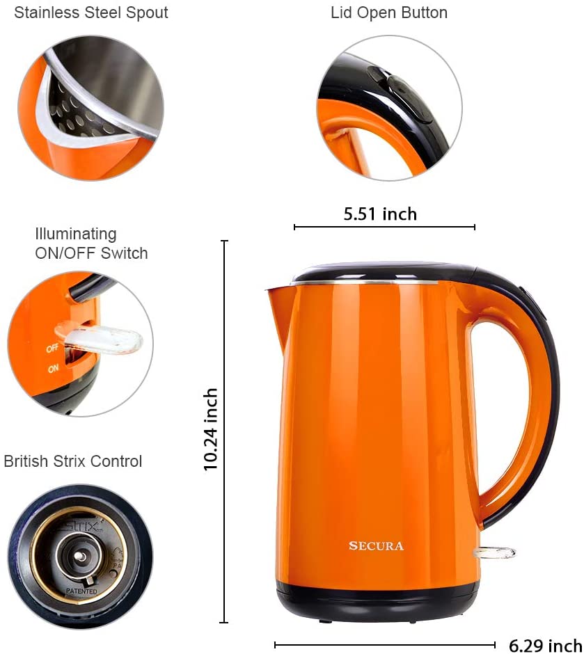 Secura Stainless Steel 1.8-Quart Electric Kettle hits  all-time low  at $27 shipped