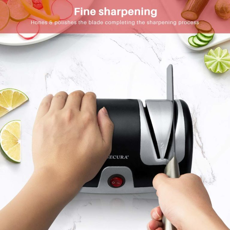 Secura Electric Knife Sharpener Stage Kitchen Knives Sharpening System Quickly Sharpening