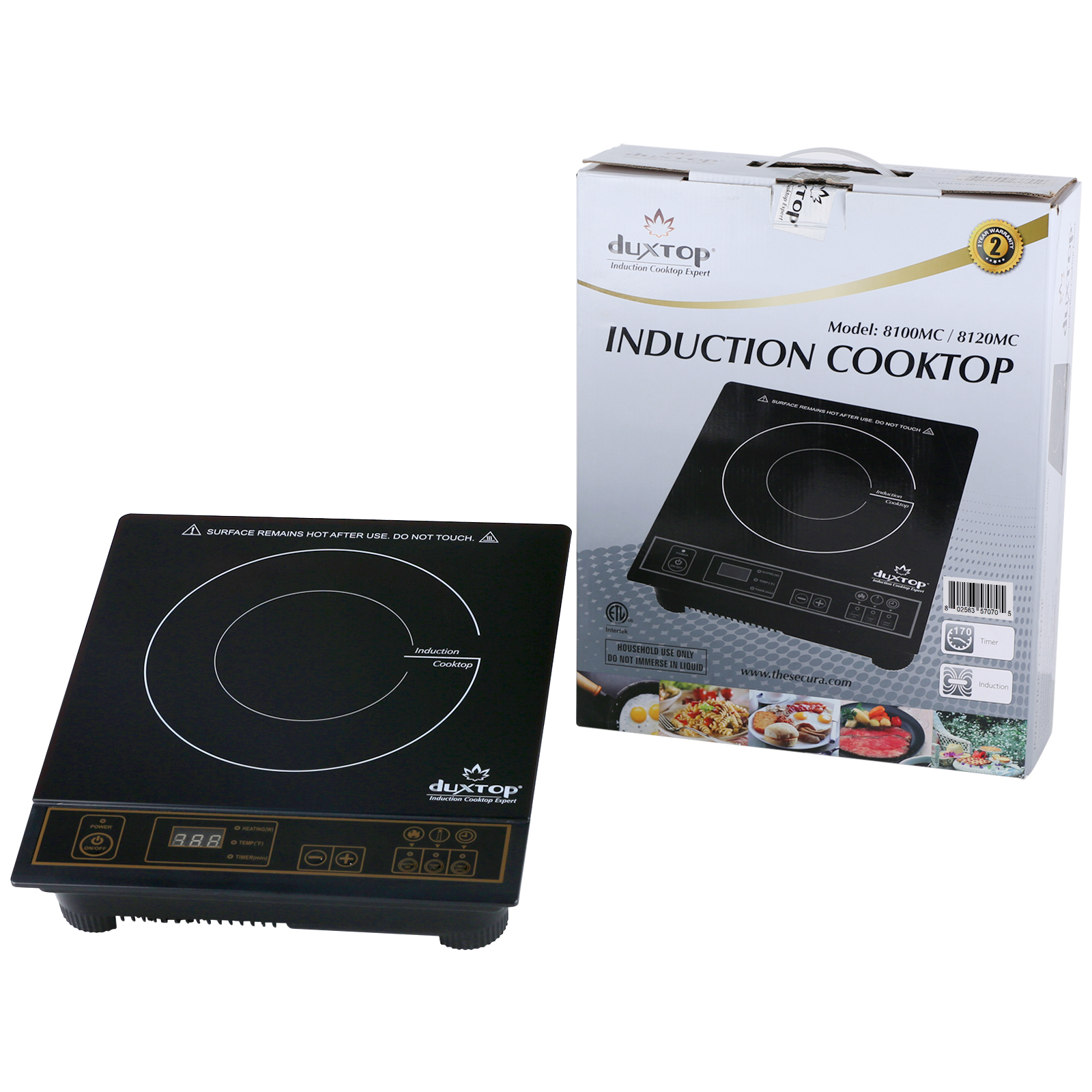 COMFEE' 1800W Digital Electric Portable Induction Cooktop Countertop Burner  1800W 便携式电磁炉8档功率、温度设置59.99 超值好货
